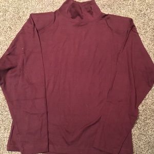 Women’s mock turtleneck long sleeve t-shirt